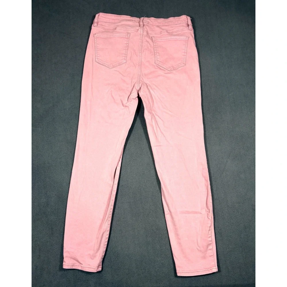 Buffalo David Bitton Havana Ankle Jeans Womens 10/30 Pink Denim High Rise Skinny